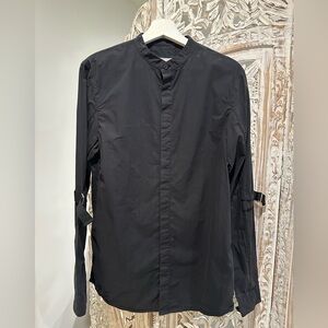 Helmut Lang Black Button-Up Shirt